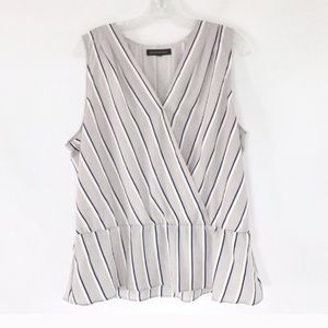 Banana Republic Short Sleeve Striped Blouse